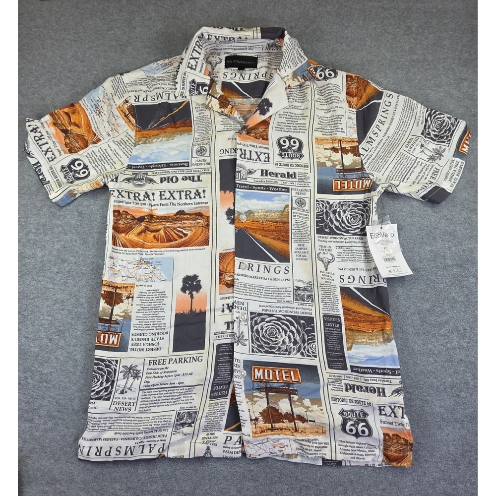 Mens Short Sleeve Button Down